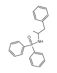 P,P-diphenyl-N-(1-phenylpropan-2-yl)phosphinic amide结构式