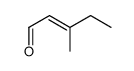 3-Methyl-2-pentenal Structure