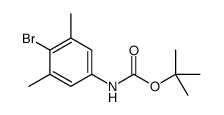 (4-溴-3,5-二甲基苯基)氨基甲酸叔丁酯结构式