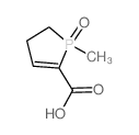 1H-Phosphole-2-carboxylicacid, 4,5-dihydro-1-methyl-, 1-oxide结构式