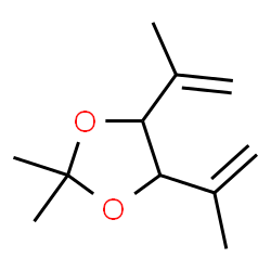 2,2-Dimethyl-4,5-bis(1-methylethenyl)-1,3-dioxolane结构式