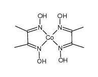 bis(dimethylglyoximato(1-))cobalt(II)结构式