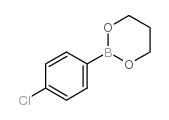 4-氯苯硼酸-1,3-丙二醇酯结构式