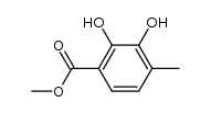 methyl 2,3-dihydroxy-4-methylbenzoate结构式