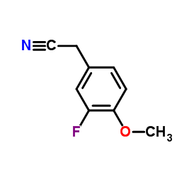 3-氟-4-甲氧基苯乙腈结构式