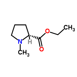 Ethyl 1-methyl-D-prolinate Structure