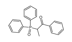 1-phenyl-2-(diphenylphosphinoyl)propan-1-one结构式