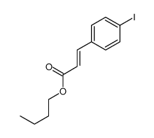 butyl 3-(4-iodophenyl)prop-2-enoate结构式