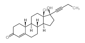 (8R,9S,10R,13S,14S,17S)-17-but-1-ynyl-17-hydroxy-13-methyl-1,2,6,7,8,9,10,11,12,14,15,16-dodecahydrocyclopenta[a]phenanthren-3-one Structure