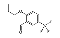 2-丙氧基-5-(三氟甲基)苯甲醛结构式