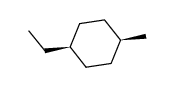 cis-1-ethyl-4-methylcyclohexane Structure
