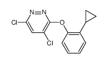 4,6-Dichloro-3-(2-cyclopropylphenoxy)pyridazine Structure