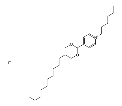 4-(5-decyl-1,3-dioxan-2-yl)-1-hexylpyridin-1-ium,iodide Structure