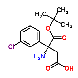 BOC-(R)-3-氨基-3-(3-氯苯基)-丙酸结构式