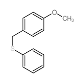 Benzene,1-methoxy-4-[(phenylthio)methyl]- Structure