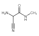 2-氨基-2-氰基-N-甲基乙酰胺结构式