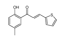 1-(2-hydroxy-5-methylphenyl)-3-thiophen-2-ylprop-2-en-1-one结构式