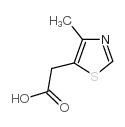 2-(4-甲基-5-噻唑基)乙酸结构式