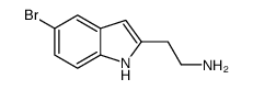 2-(5-溴-1H-吲哚-2-基)乙胺结构式