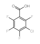 3-氯-2,4,5,6-四氟苯甲酸结构式