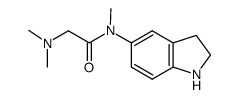 N1-(2,3-dihydro-1H-indol-5-yl)-N1,N2,N3-trimethylglycinamide结构式