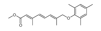 methyl 3,7-dimethyl-8-(2,4,6-trimethylphenoxy)-2,4,6-octatrienoate结构式