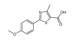 2-(4-methoxyphenyl)-4-methyl-1,3-thiazole-5-carboxylic acid Structure