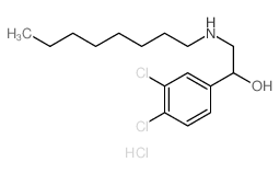 Benzenemethanol,3,4-dichloro-a-[(octylamino)methyl]-,hydrochloride (1:1) Structure