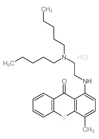 1-[2-(dipentylamino)ethylamino]-4-methyl-thioxanthen-9-one结构式