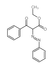 ethyl 3-oxo-3-phenyl-2-phenyldiazenyl-propanoate Structure