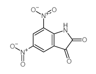 5,7-dinitro-1H-indole-2,3-dione structure