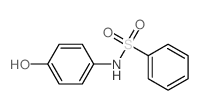 Benzenesulfonamide, N-(4-hydroxyphenyl)- Structure