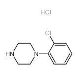 1-(邻氯苯基)哌嗪盐酸盐结构式
