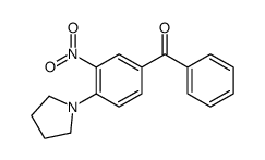 (3-nitro-4-pyrrolidin-1-ylphenyl)-phenylmethanone Structure