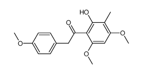 2-hydroxy-4,6,4'-trimethoxy-3-methyl-deoxybenzoin Structure