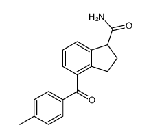 4-(p-toluoyl)indan-1-carboxamide Structure