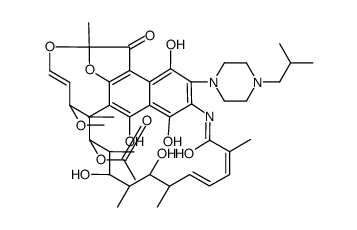 异丁基哌嗪利福霉素结构式
