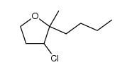 2-butyl-3-chloro-2-methyl-tetrahydro-furan Structure