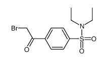 4-溴乙酰基-N,N-二乙基苯磺酰胺结构式