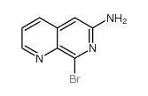 6-氨基-8-溴-1,7-萘啶结构式