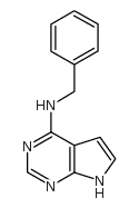 6-苄氨基-7-脱氮嘌呤结构式