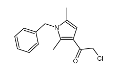 1-(1-Benzyl-2,5-dimethyl-1h-pyrrol-3-yl)-2-chloroethan-1-one结构式