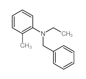 N-benzyl-N-ethyl-2-methyl-aniline结构式