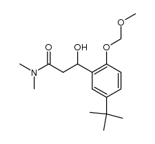 3-[5-t-butyl-2-(methoxymethoxy)phenyl]-3-hydroxy-N,N-dimethylpropanamide Structure