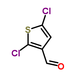 2,5-二氯噻吩-3-醛结构式