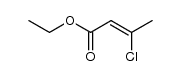 3-chlorocrotonic acid ethyl ester结构式