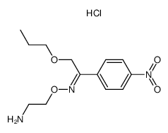 4'-Nitro-2-propoxyacetophenone O-(2-aminoethyl)oxime hydrochloride Structure