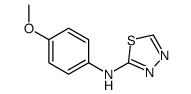 N-(4-methoxyphenyl)-1,3,4-thiadiazol-2-amine结构式