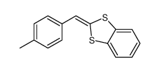 2-[(4-methylphenyl)methylidene]-1,3-benzodithiole结构式