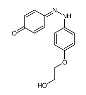 4-[[4-(2-hydroxyethoxy)phenyl]hydrazinylidene]cyclohexa-2,5-dien-1-one Structure